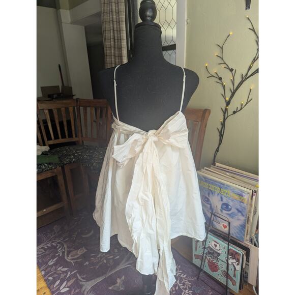 Bachelorette White Bridal Baby Doll dress Medium - Picture 2 of 2